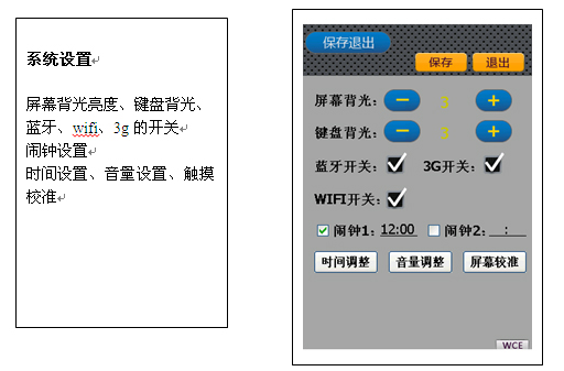 可进行系统设置,包括时间设置、日期设置 可进行系统设置,包括时间设置、日期设置